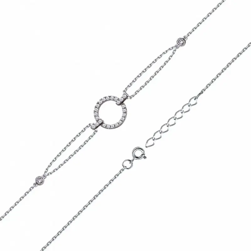 Браслет декоративный из серебра