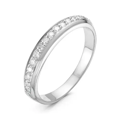 Кольцо декоративное из белого золота