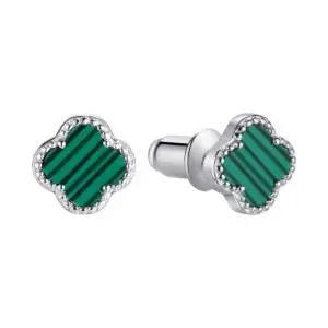 Серьги пуссеты из серебра