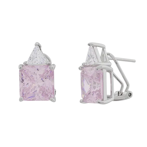 Серьги с английским замком из серебра