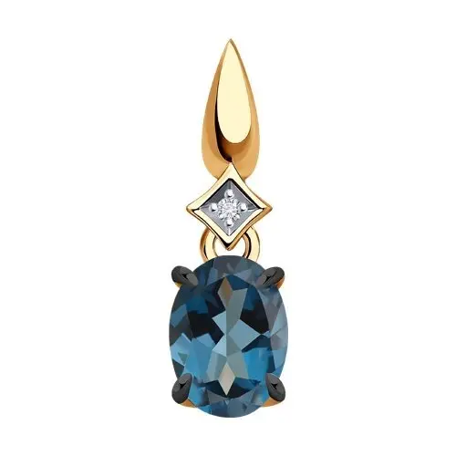 Подвеска декоративная из красного золота