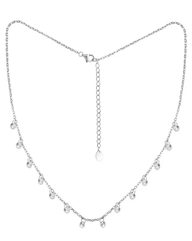 Цепь колье из серебра