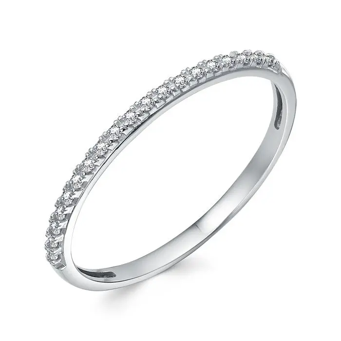 Кольцо декоративное из белого золота