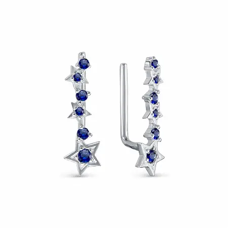Серьги зажимы из серебра