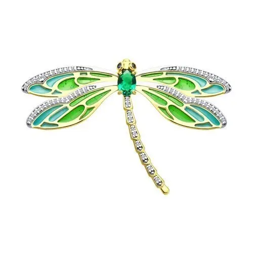 Брошь из позолоты