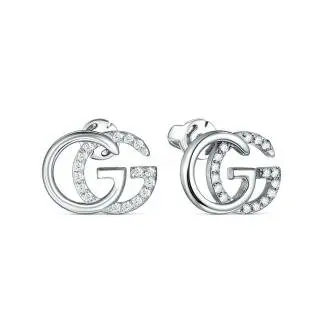 Серьги пуссеты из серебра вид 1