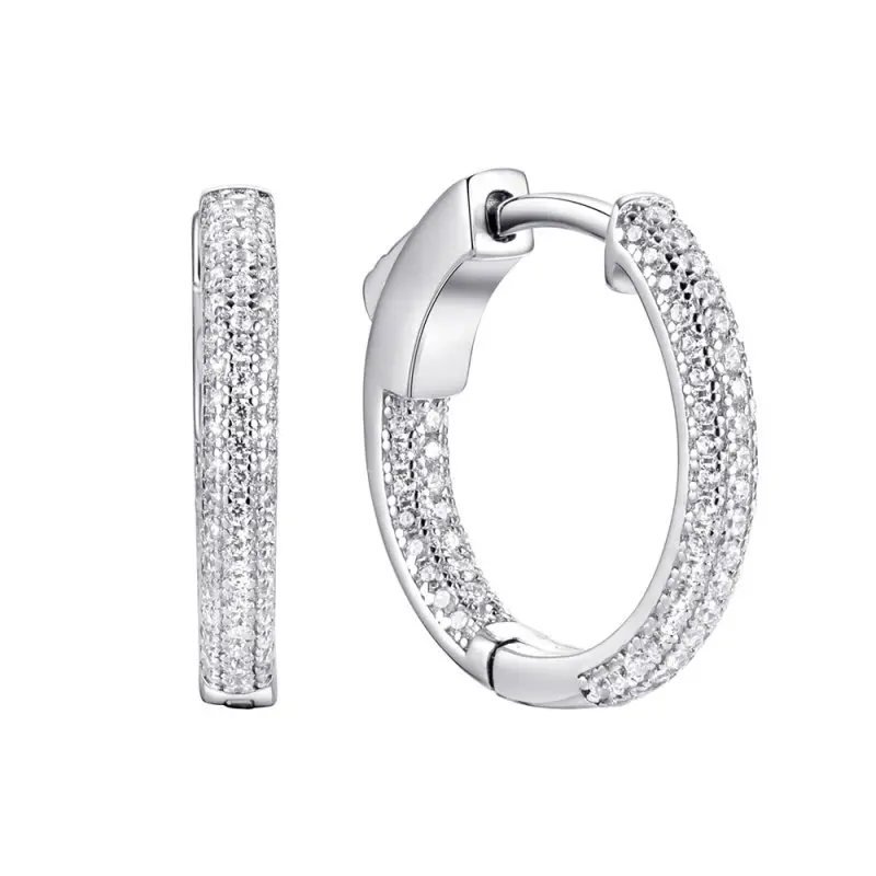 Серьги конго из серебра