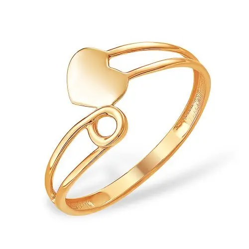 Кольцо декоративное из красного золота