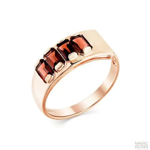 Кольцо декоративное из красного золота