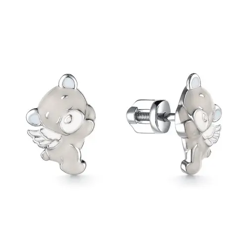 Серьги детские из серебра
