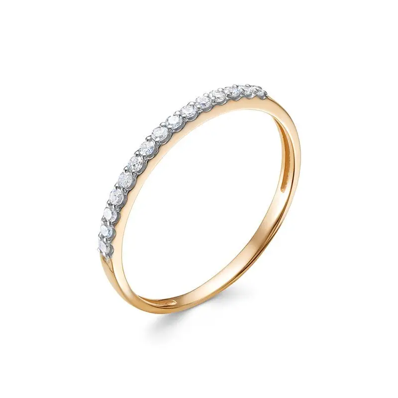 Кольцо декоративное из комбинированного золота