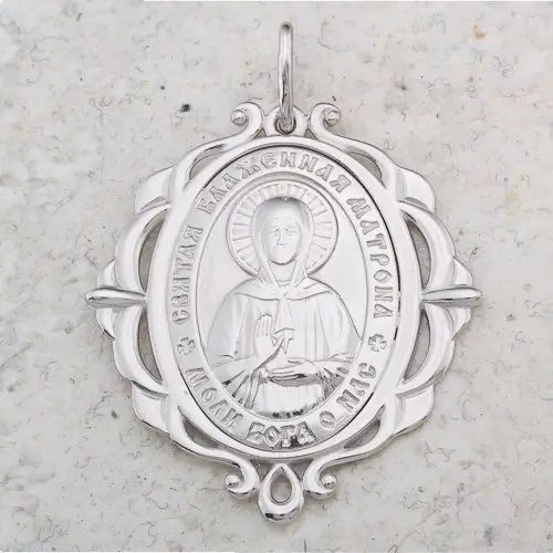 Подвеска икона из серебра