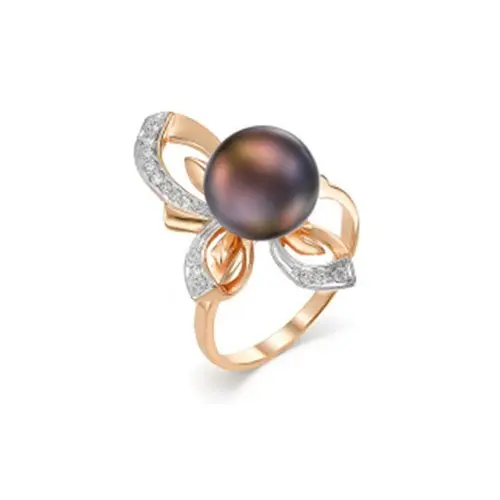 Кольцо декоративное из красного золота