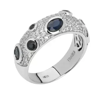 Кольцо декоративное из серебра