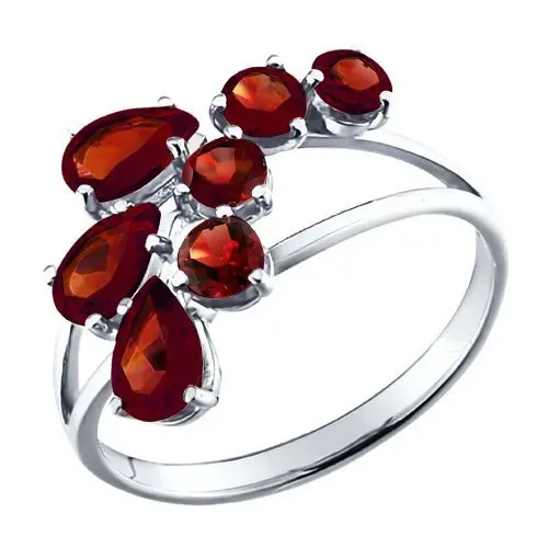 Кольцо декоративное из серебра