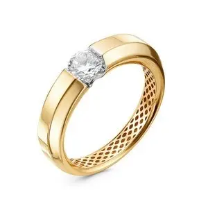 Кольцо декоративное из красного золота