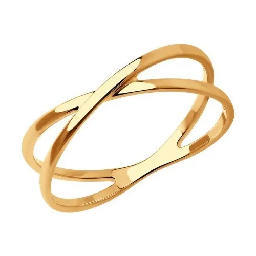 Кольцо декоративное из красного золота