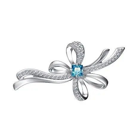 Брошь из серебра вид 1