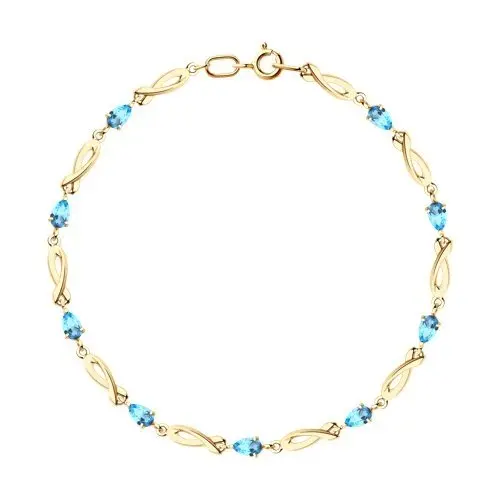 Браслет декоративный из красного золота