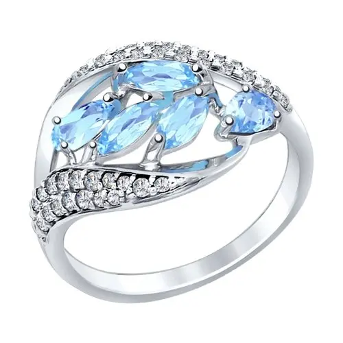 Кольцо декоративное из серебра