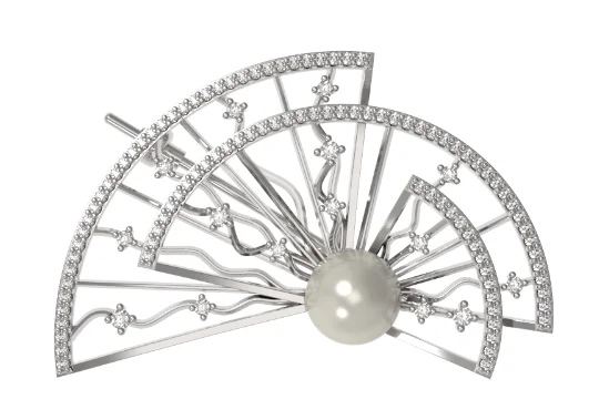 Брошь из серебра