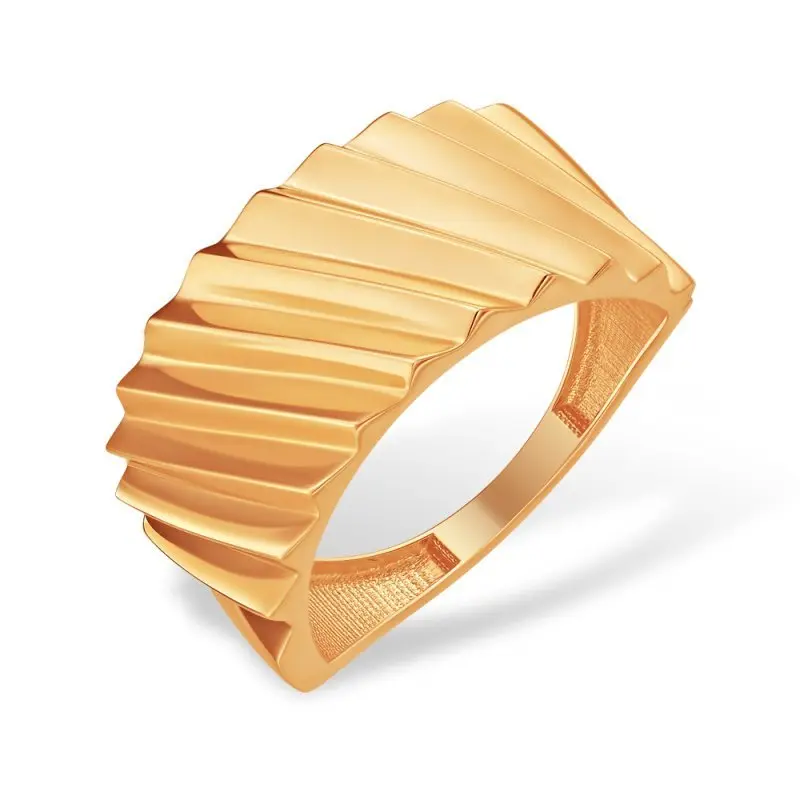 Кольцо декоративное из красного золота