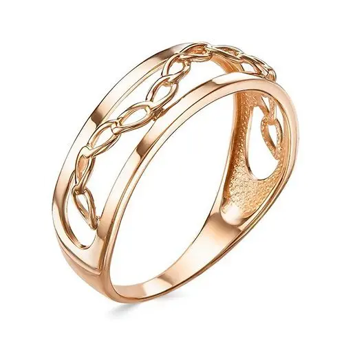 Кольцо декоративное из красного золота