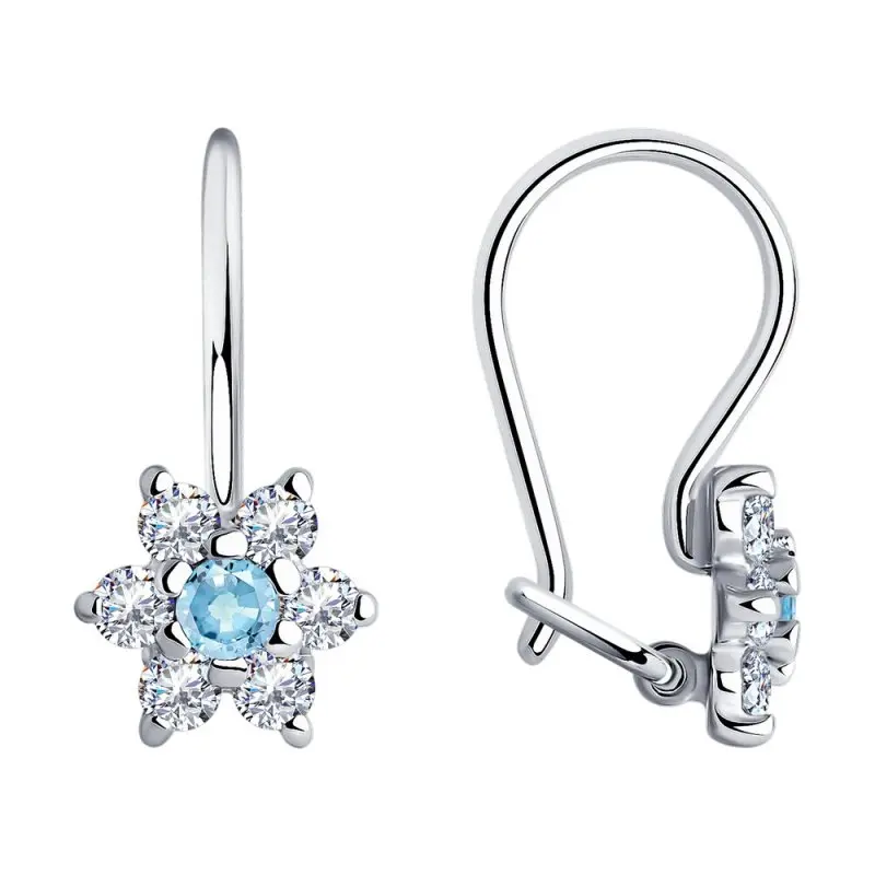 Серьги детские из серебра