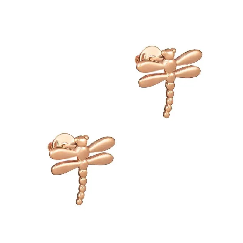 Серьги пуссеты из позолоты