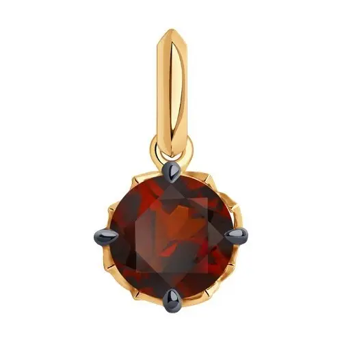 Подвеска декоративная из красного золота