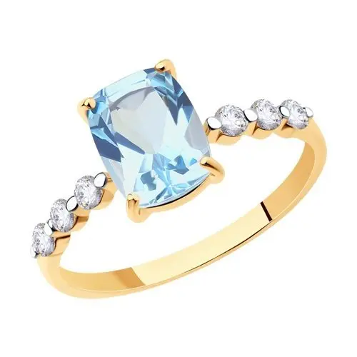 Кольцо декоративное из красного золота