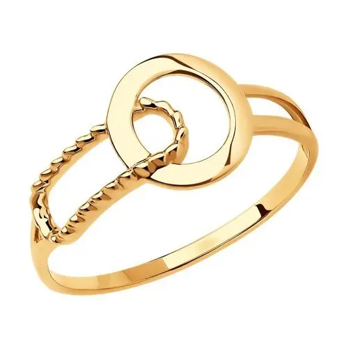 Кольцо декоративное из красного золота