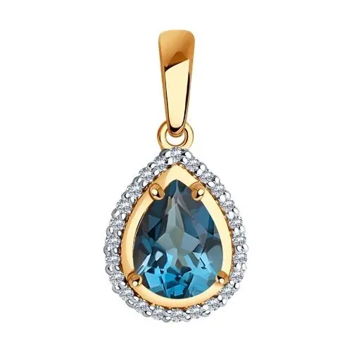 Подвеска декоративная из красного золота