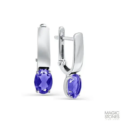 Серьги с английским замком из красного золота