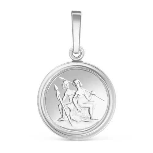 Подвеска знак зодиака из серебра