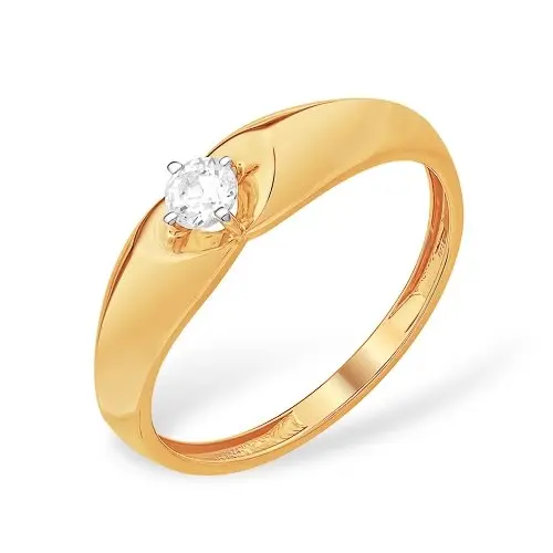 Кольцо декоративное из красного золота