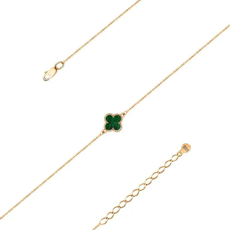 Браслет декоративный из красного золота