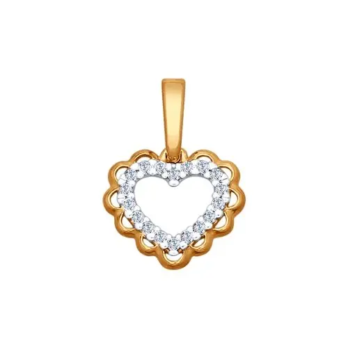 Подвеска декоративная из позолоты