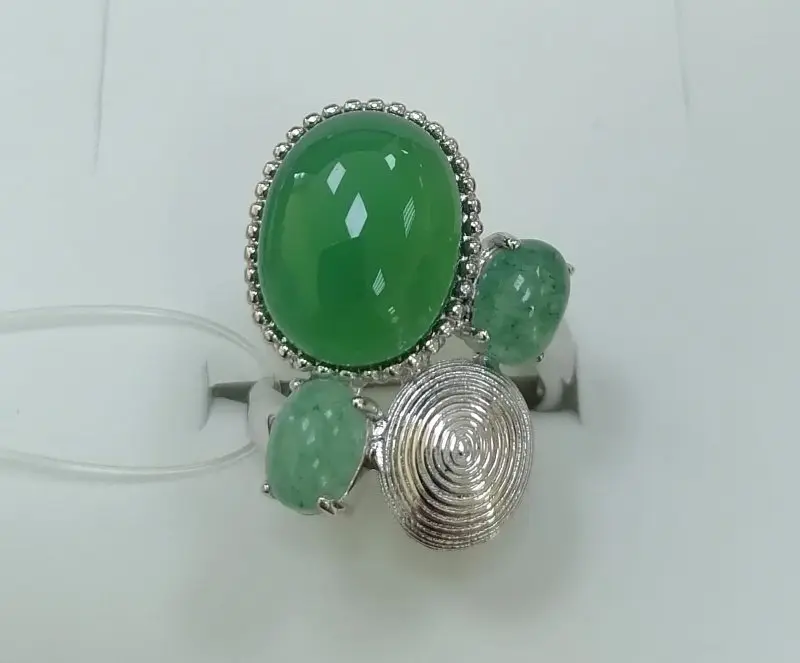 Кольцо декоративное из серебра