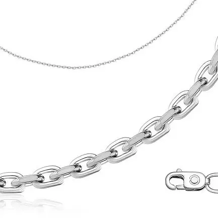 Цепь из белого золота