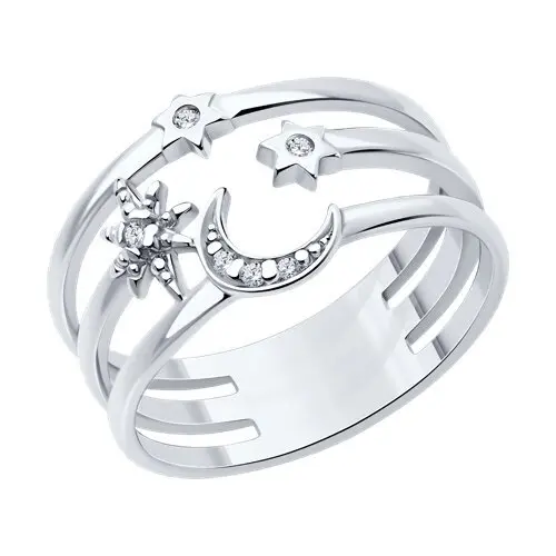 Кольцо декоративное из серебра