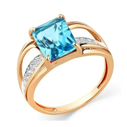 Кольцо декоративное из красного золота