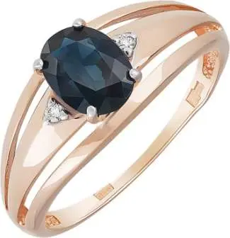 Кольцо декоративное из комбинированного золота