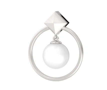 Подвеска декоративная из серебра