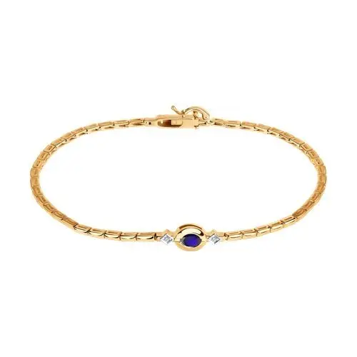 Браслет декоративный из комбинированного золота