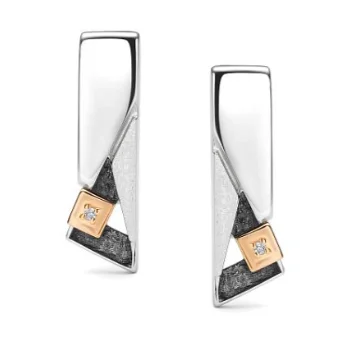 Серьги с английским замком из серебра