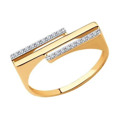 Кольцо декоративное из красного золота