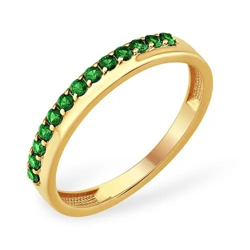 Кольцо декоративное из красного золота вид 1