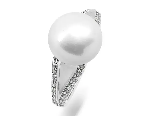 Кольцо декоративное из серебра