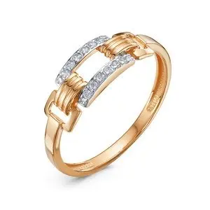 Кольцо декоративное из красного золота